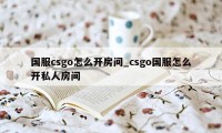 国服csgo怎么开房间_csgo国服怎么开私人房间