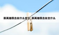 新英雄薇古丝什么定位_新英雄薇古丝主什么