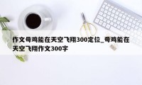 作文母鸡能在天空飞翔300定位_母鸡能在天空飞翔作文300字