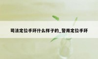 司法定位手环什么样子的_警用定位手环