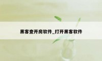 黑客查开房软件_打开黑客软件