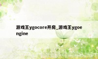 游戏王ygocore开房_游戏王ygoengine