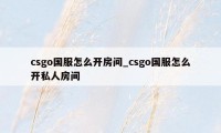 csgo国服怎么开房间_csgo国服怎么开私人房间