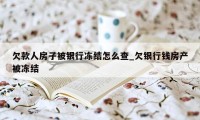 欠款人房子被银行冻结怎么查_欠银行钱房产被冻结