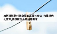 如何理解新时代空军的发展与定位_构建现代化空军,要按照什么的战略要求