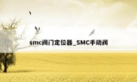 smc阀门定位器_SMC手动阀