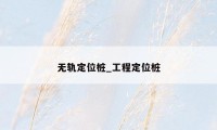 无轨定位桩_工程定位桩