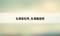 扎带定位件_扎带固定块